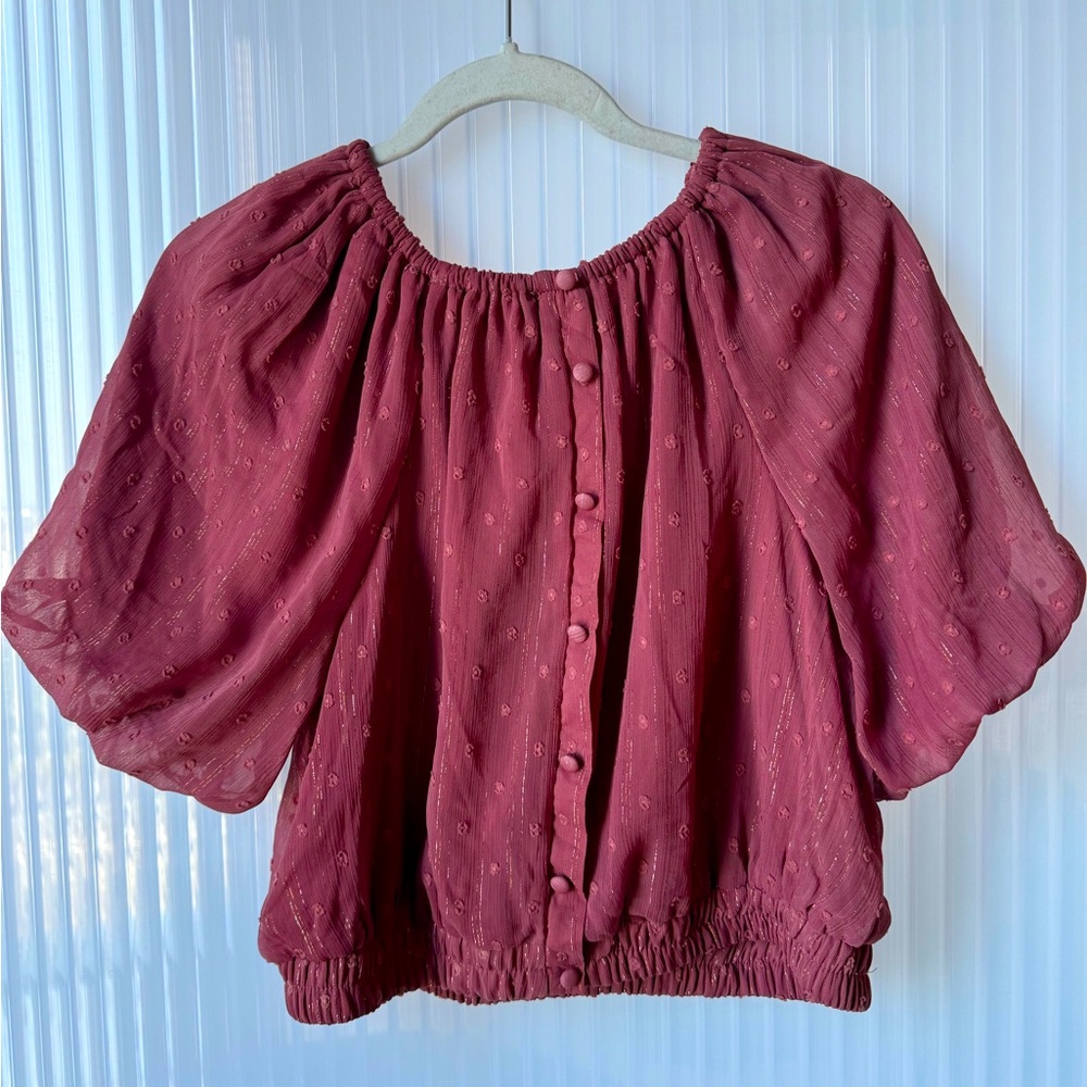 Pink Cropped Top